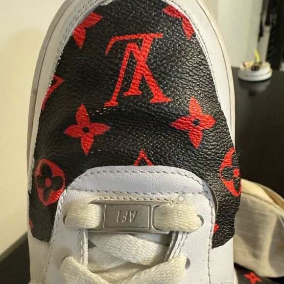 Air Force 1’s!!! Hand made; size 9.5. Men’s.? Just ask! 🙌😎 - Picture 2 of 3